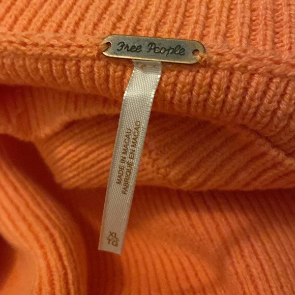 NWT Free People Easy street crop pullover XL guava juice - Picture 8 of 8